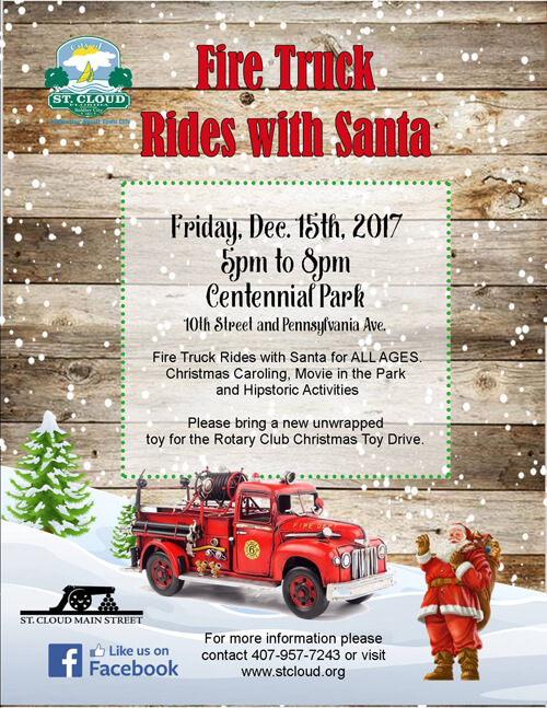 Fire Truck Ride with Santa